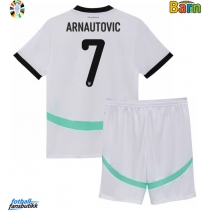 Østerrike Marko Arnautovic #7 Bortedraktsett Barn EM 2024 Kortermet (+ Korte bukser)